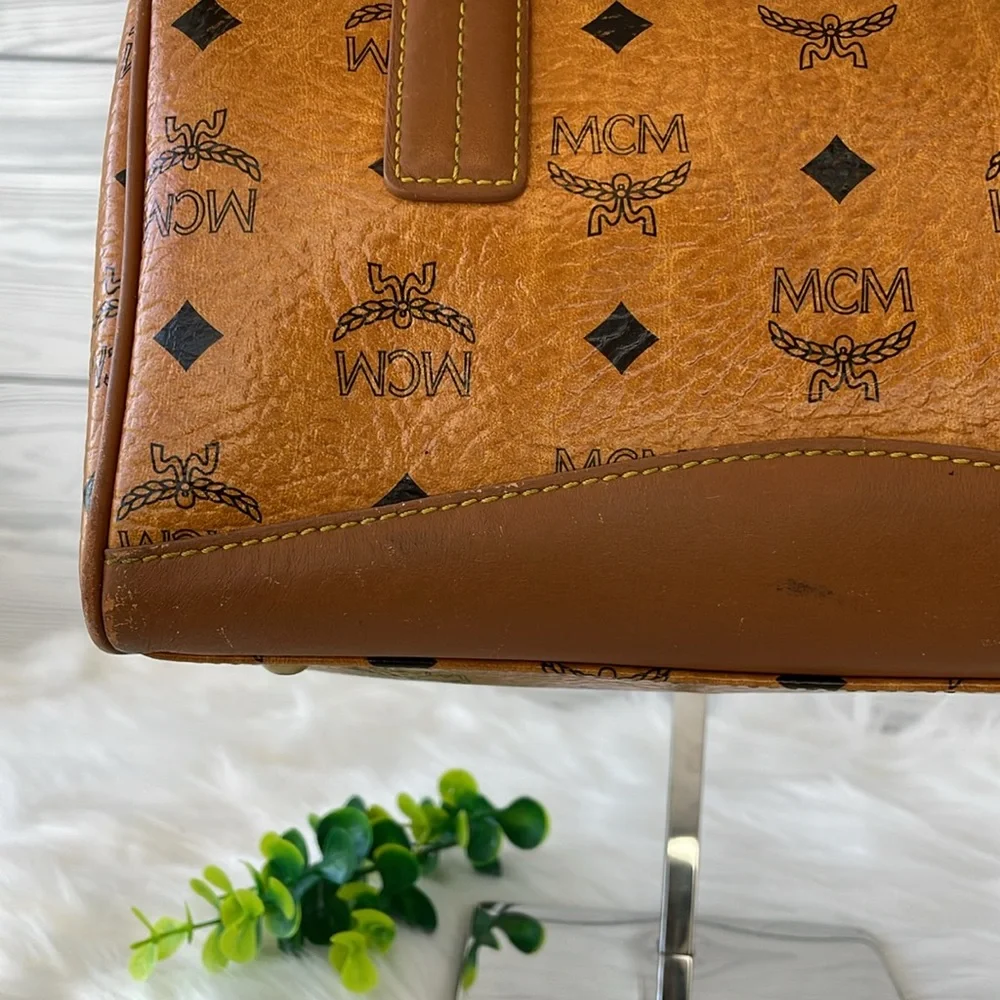 MCM Visetos‎ Boston Bag